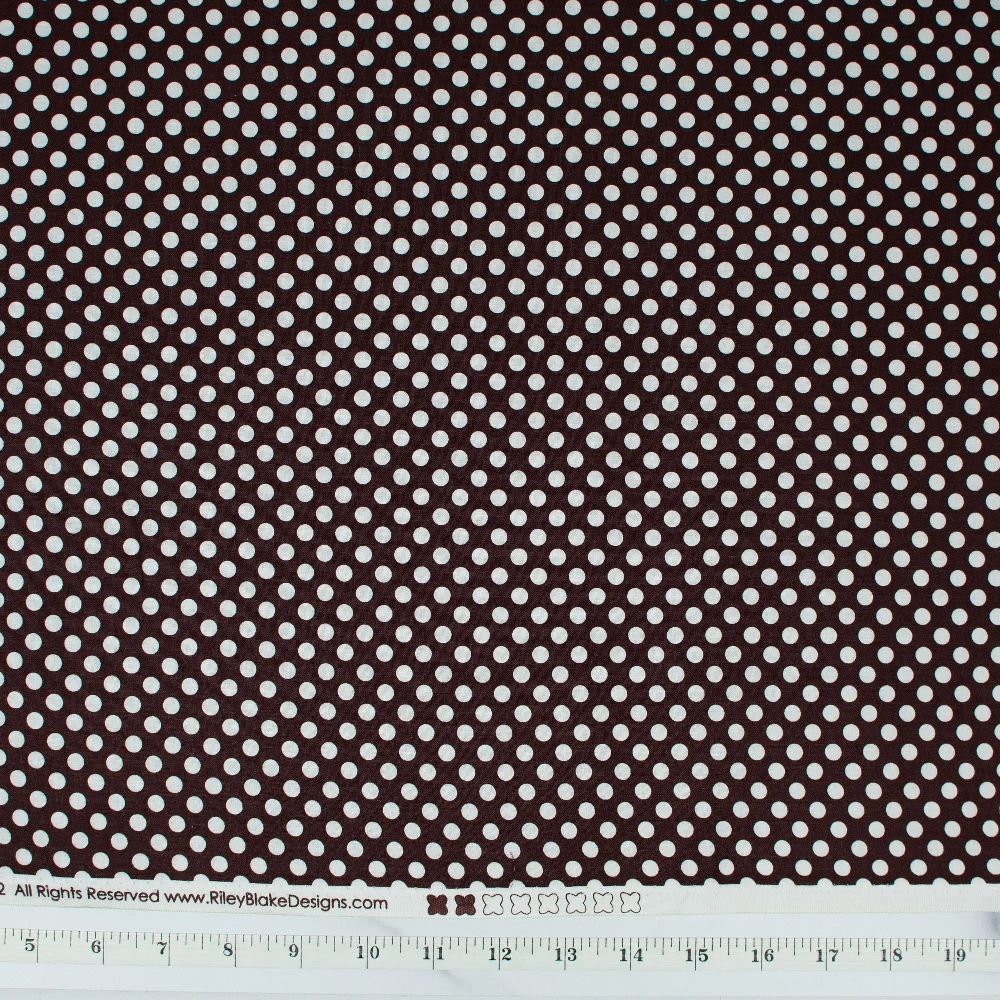 Small Dot from Riley Blake - Brown
