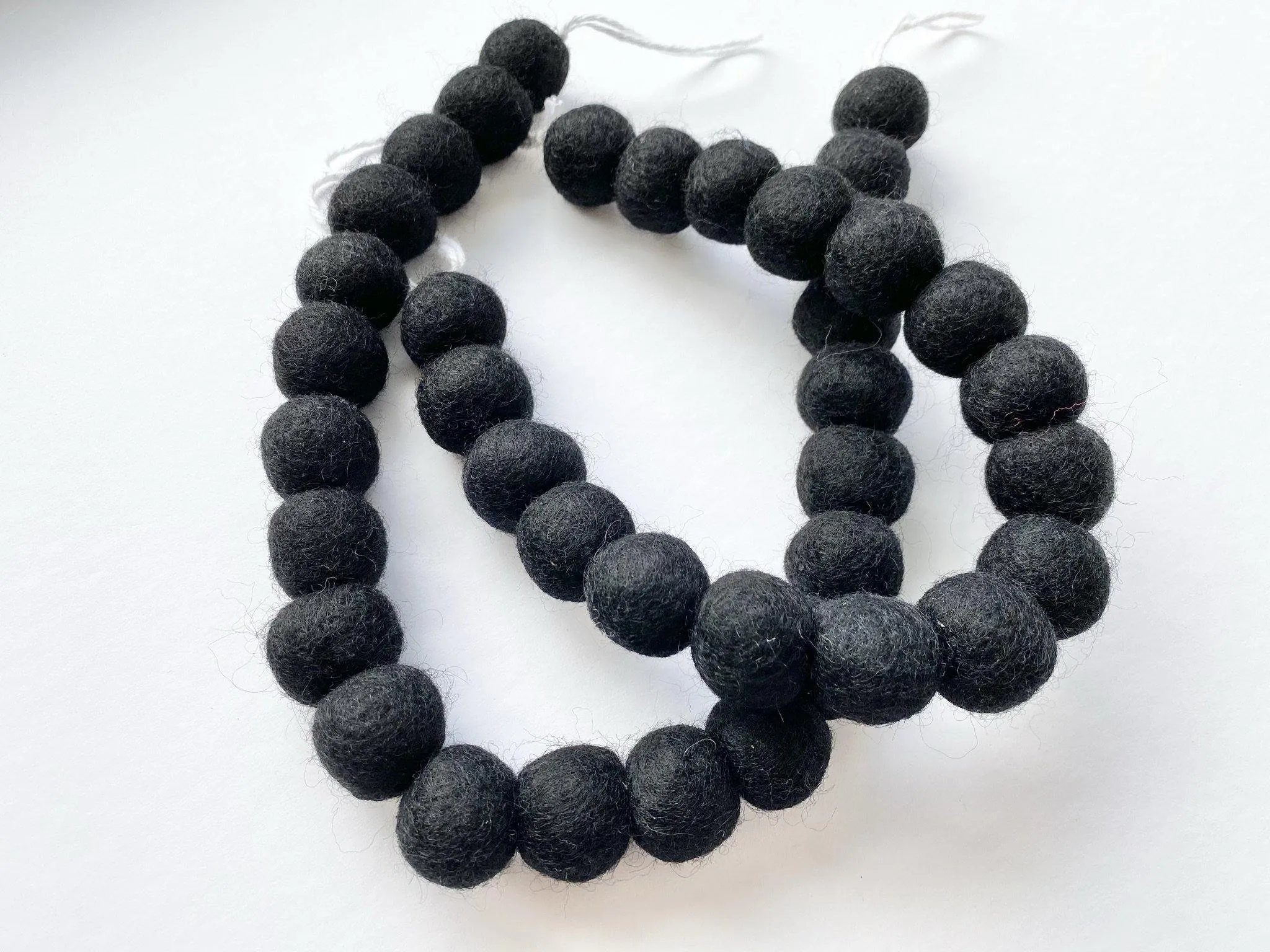 Solid Black Curtain Ties