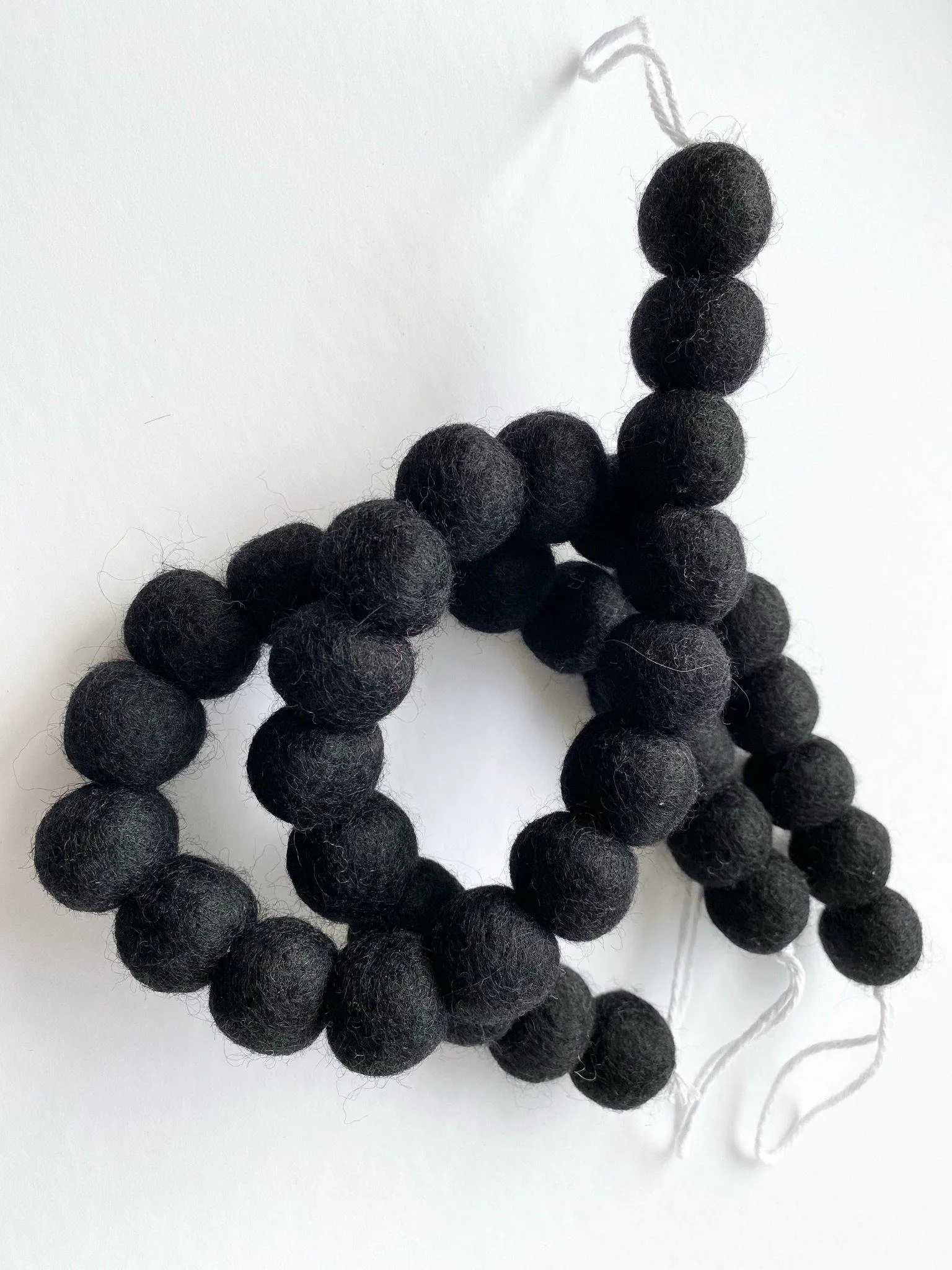 Solid Black Curtain Ties