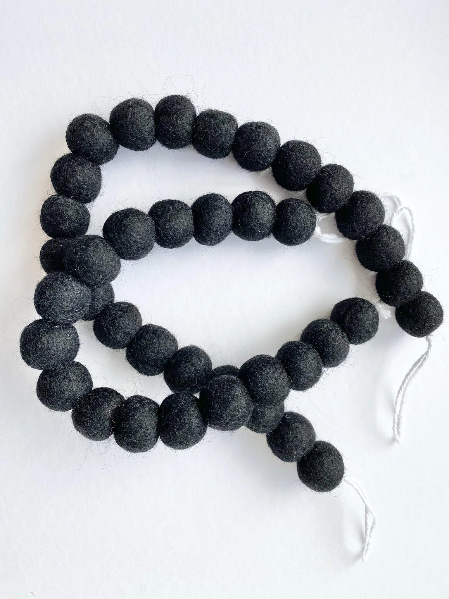 Solid Black Curtain Ties