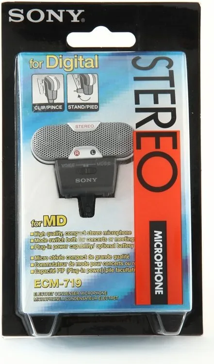 Sony ECM-719 Stereo Electret Condenser Microphone