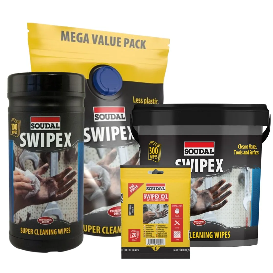 Soudal SWIPEX Heavy Duty Hand Wipes