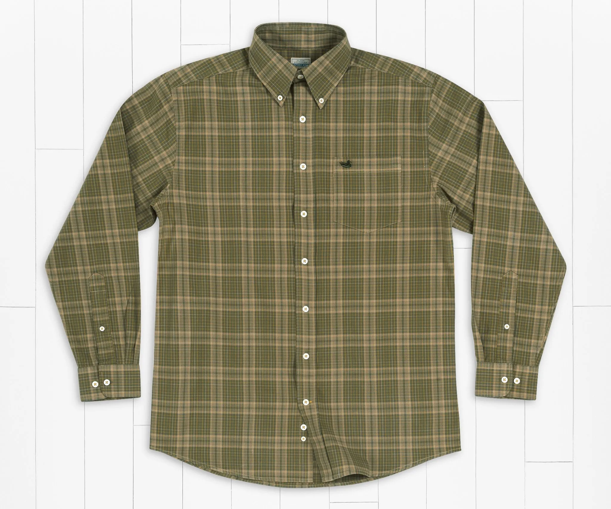 Southern Marsh Verret Washed Check Dress Shirt