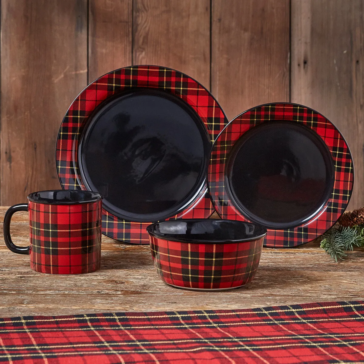 Sportsman Plaid Mug (Set of 4)
