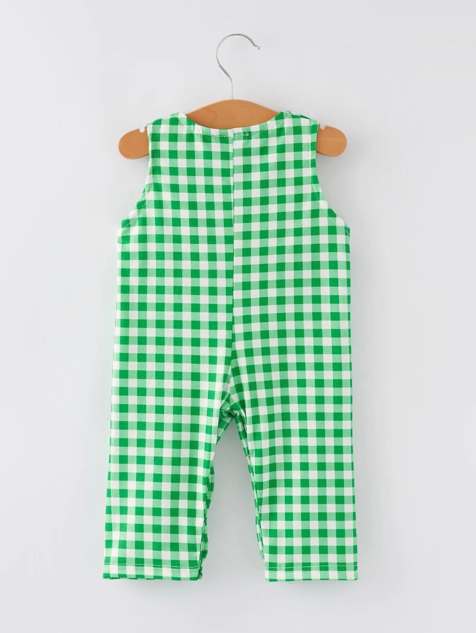 St. Patrick's Plaid Romper
