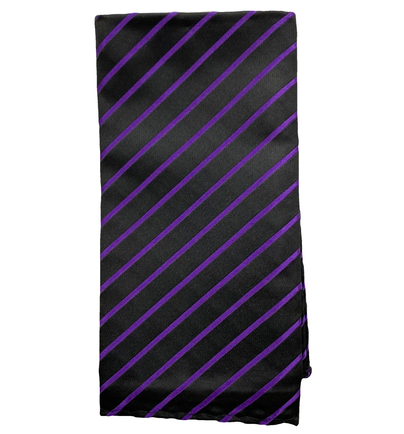 Stacy Adams Tie and Handkerchief - Solids and Stripes Purple T9