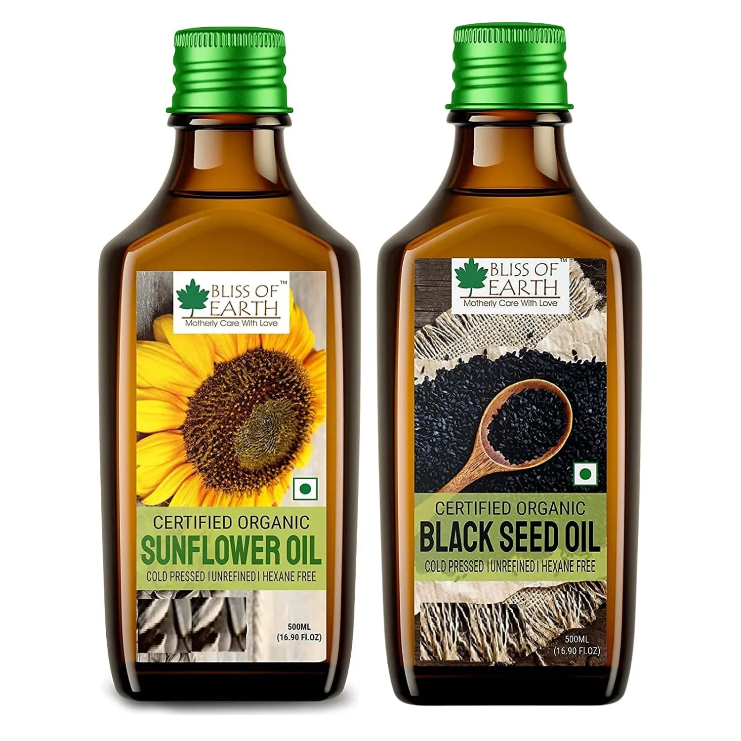 Sunflower Oil   Kalonji Oil (Pack of 2x500ml)