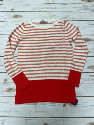 Sweatshirt Collar By Loft In Striped Pattern, Size: S