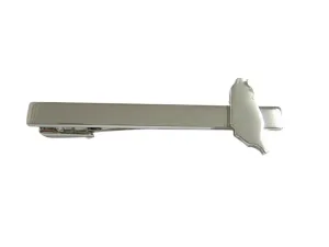 Taiwan Map Shape Square Tie Clip