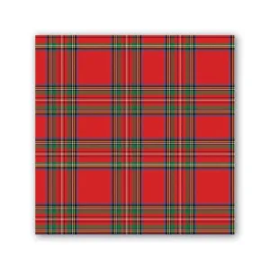Tartan Cocktail Napkin