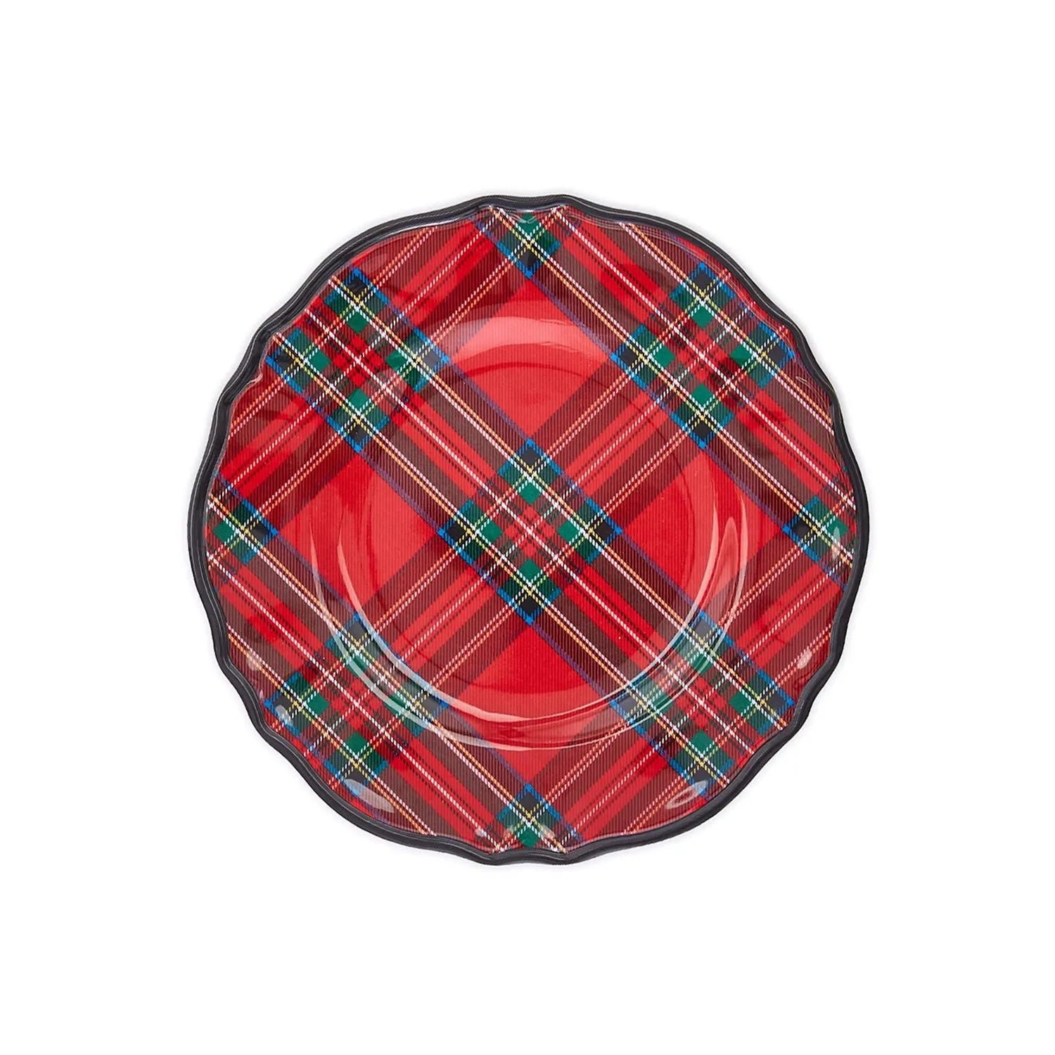 Tartan Melamine Dessert Plates