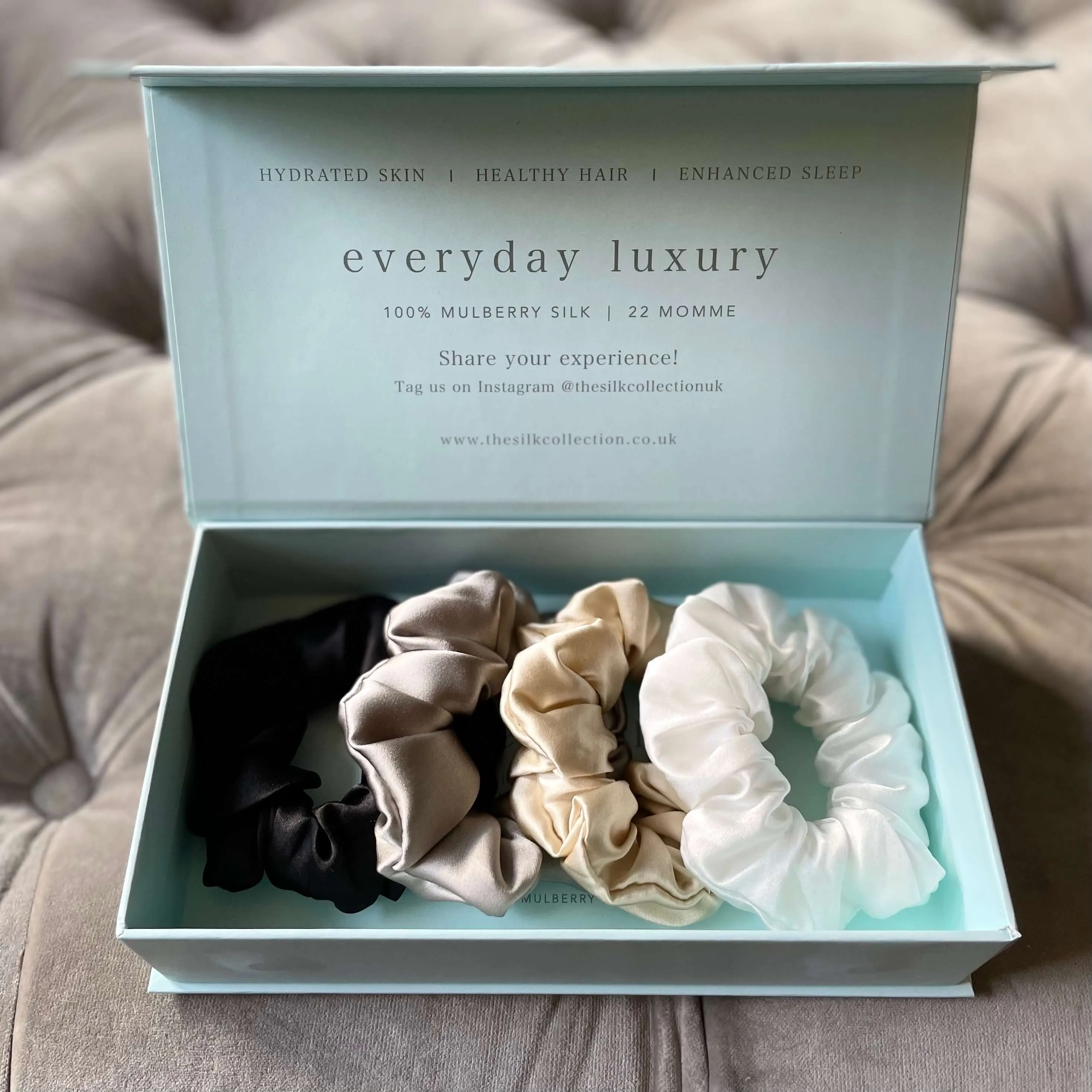 The Classic Silk Scrunchies Gift Set (worth £45)
