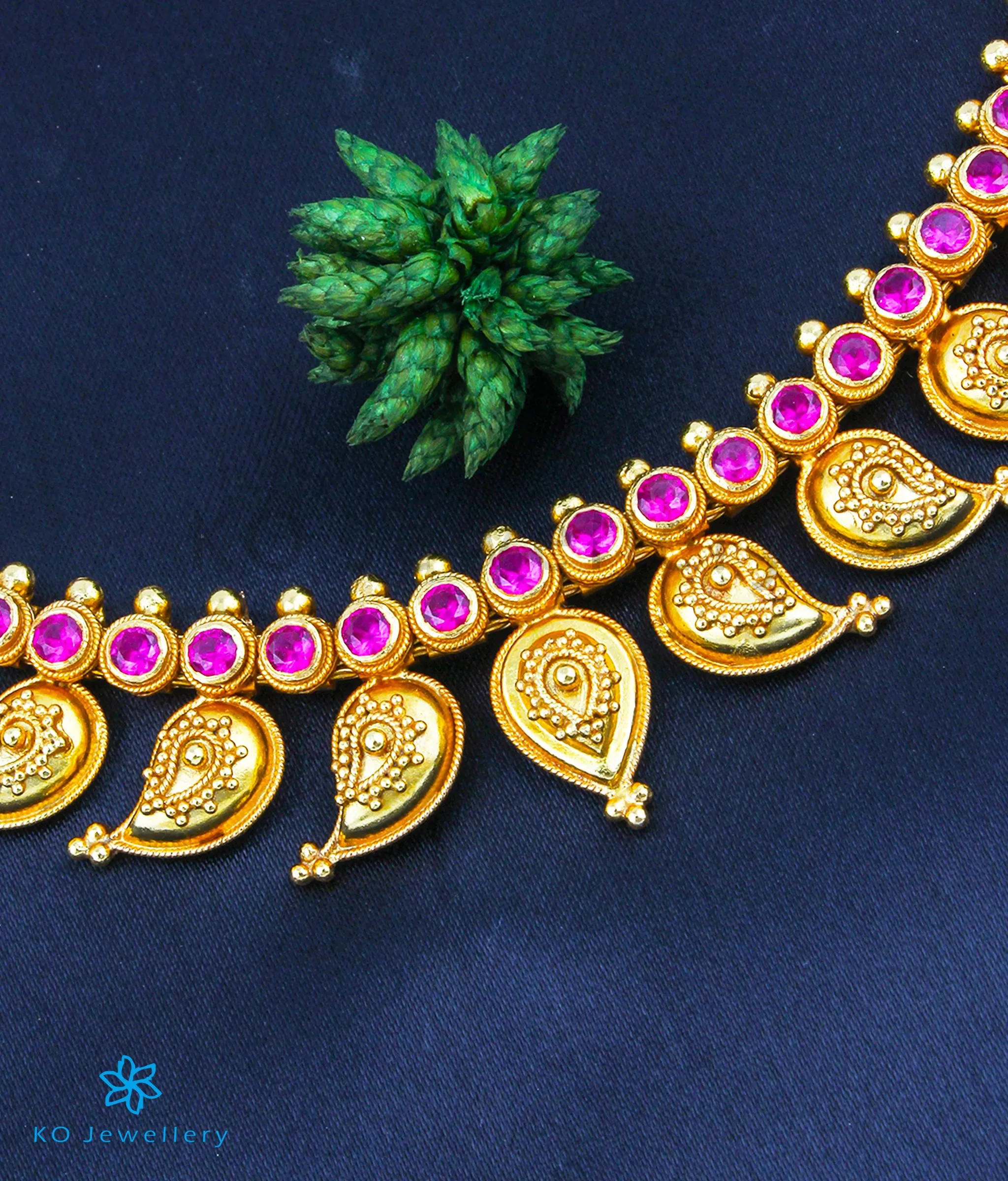 The Damayanti Silver Paisley Necklace