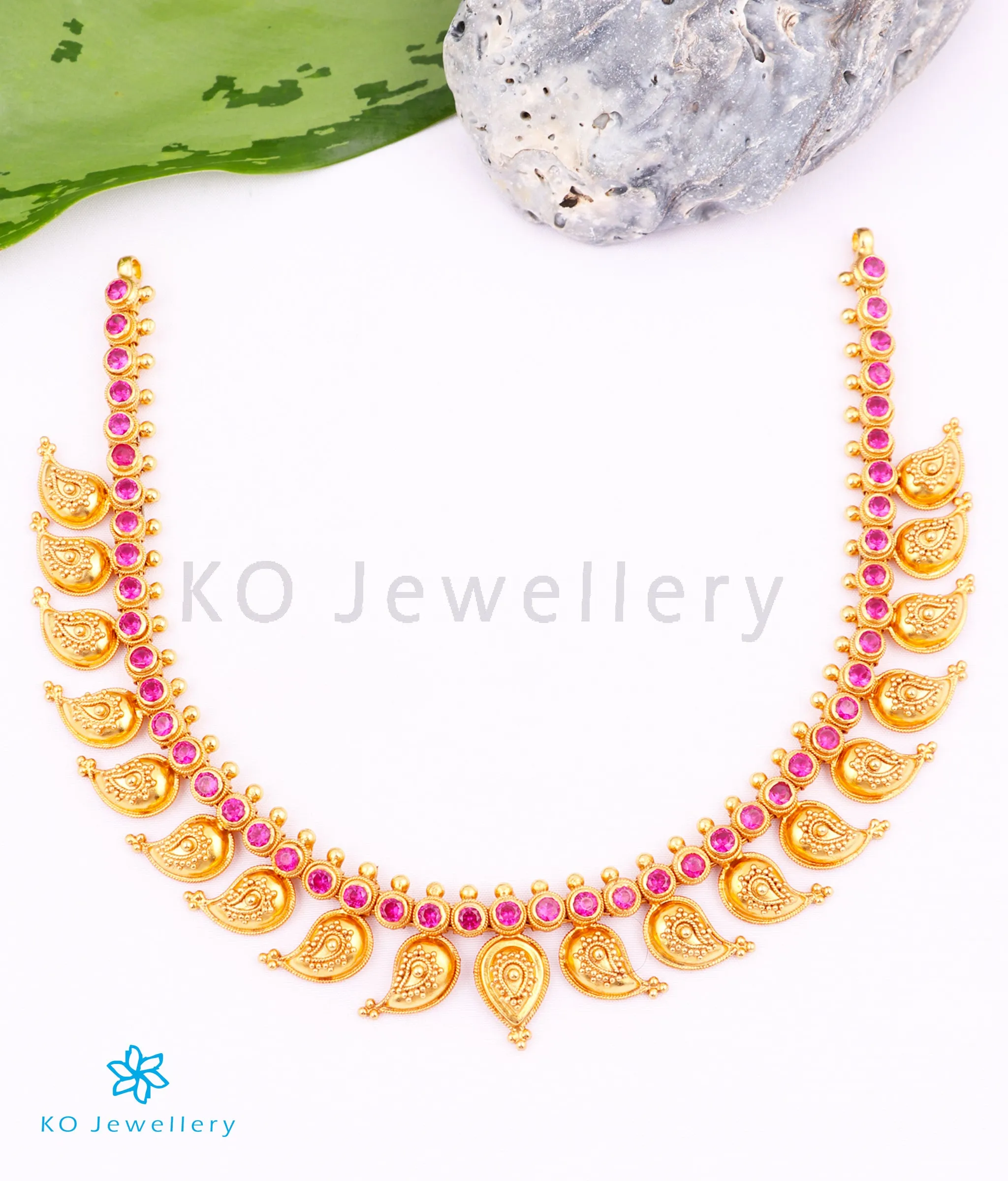 The Damayanti Silver Paisley Necklace