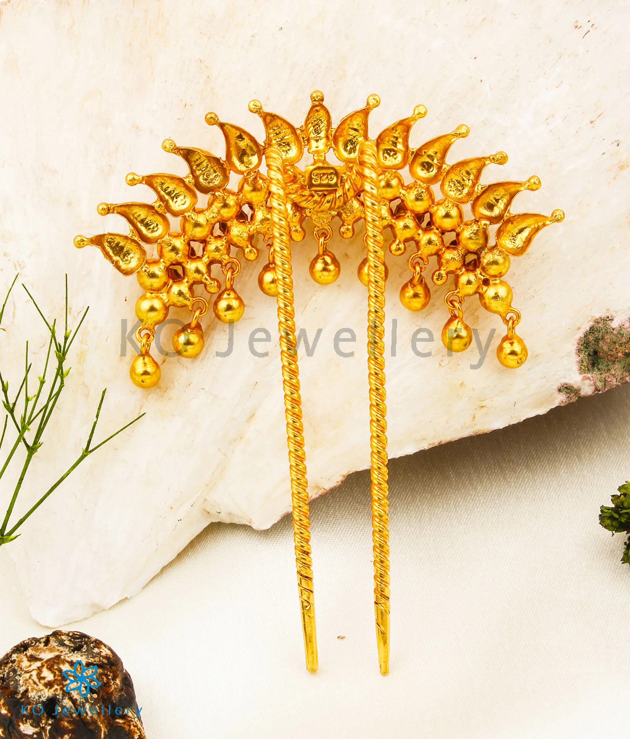 The Makanda Silver Bridal Hair Pin
