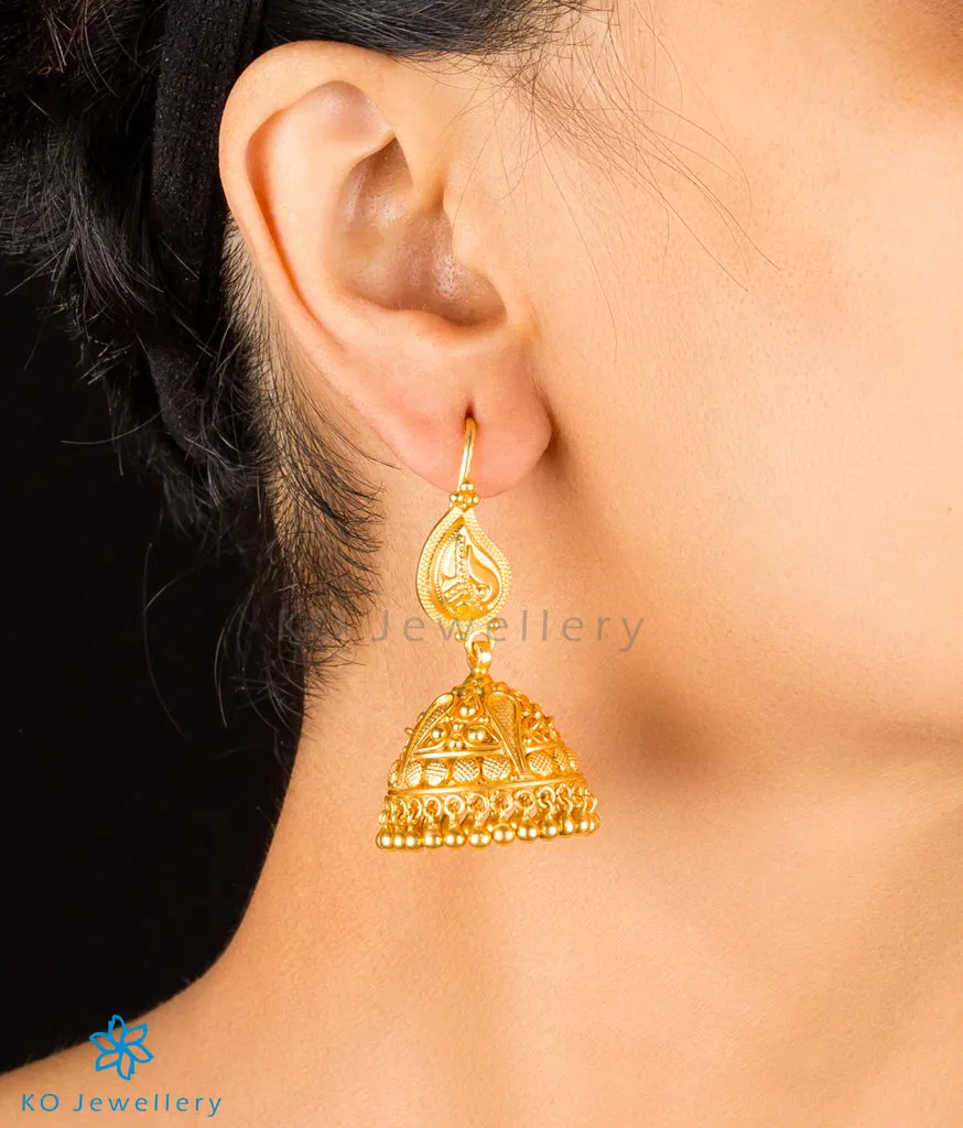 The Makanda Silver Paisley Jhumka