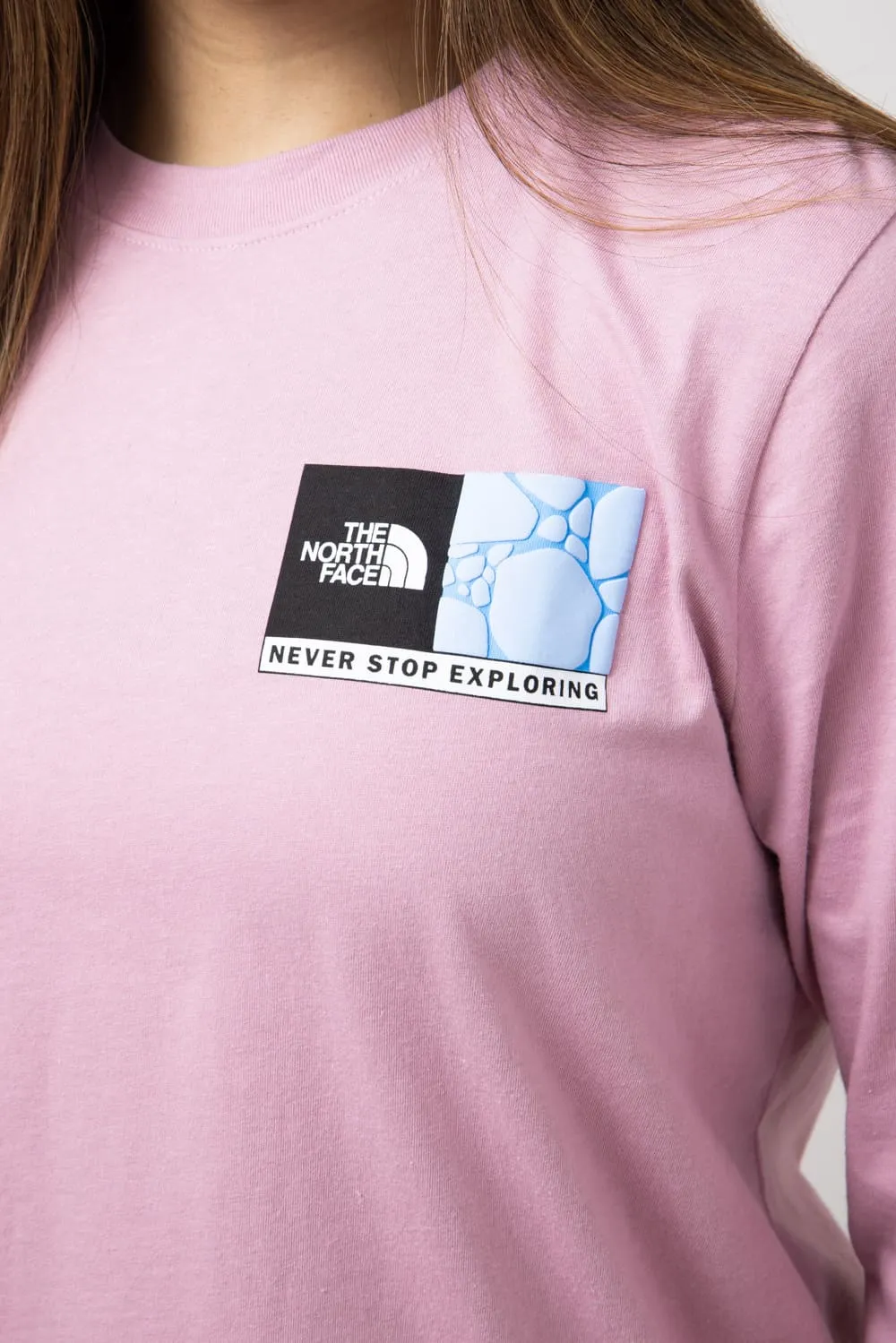 The North Face Suspended Long Sleeve T-Shirt for Women in Mauve | NF0A8B08-1MI