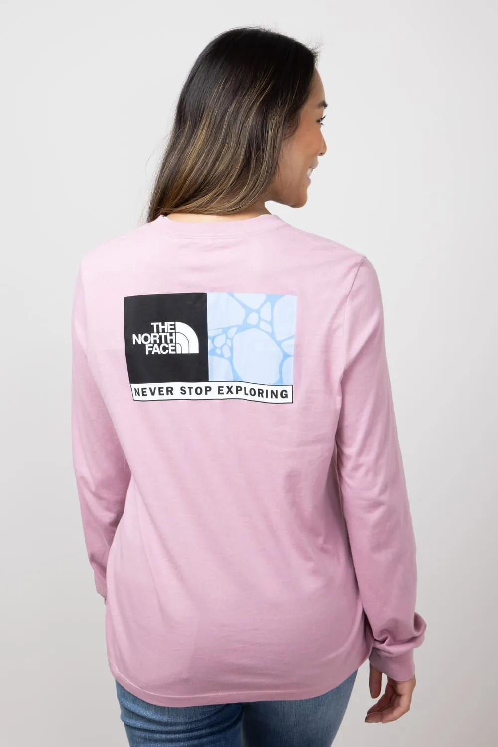The North Face Suspended Long Sleeve T-Shirt for Women in Mauve | NF0A8B08-1MI