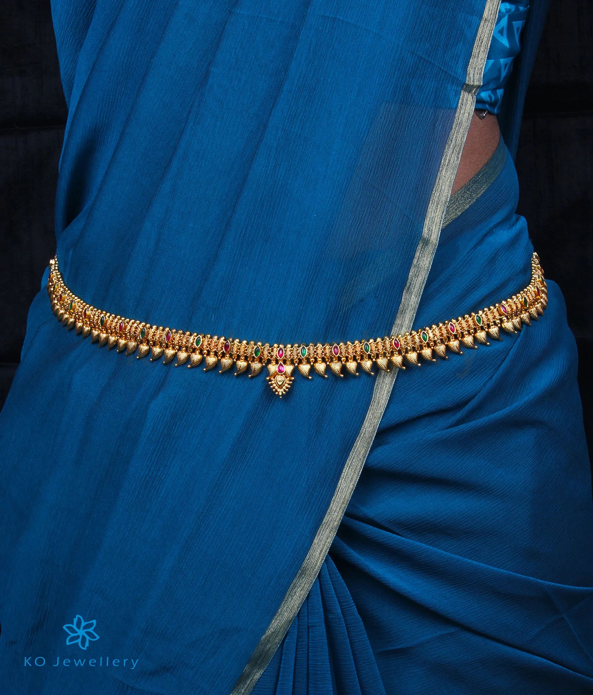 The Rachita Silver Mango Reversible Necklace/Waistbelt