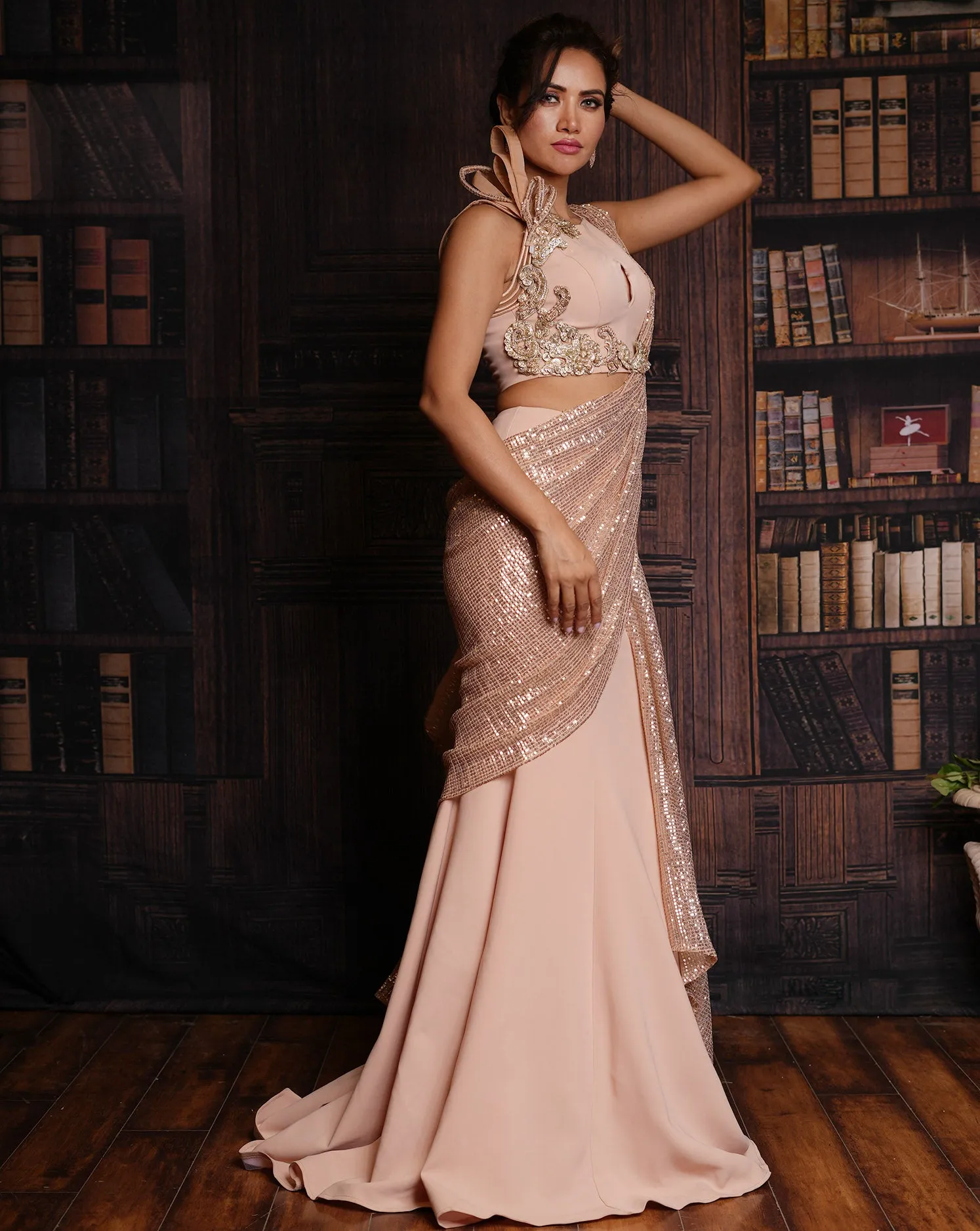 The Sequence Lehenga Sari