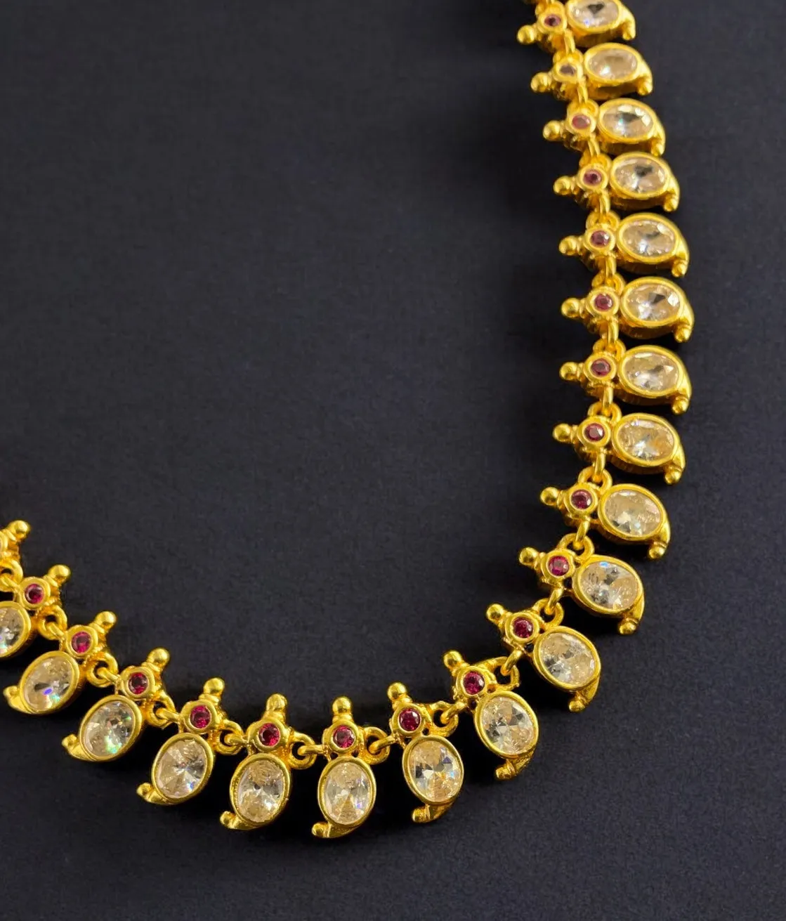 The Shreya Silver Paisley Necklace