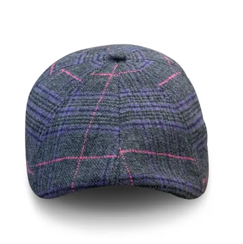 The Sunday Boston Scally Cap - Purple Plaid