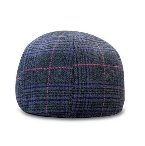 The Sunday Boston Scally Cap - Purple Plaid