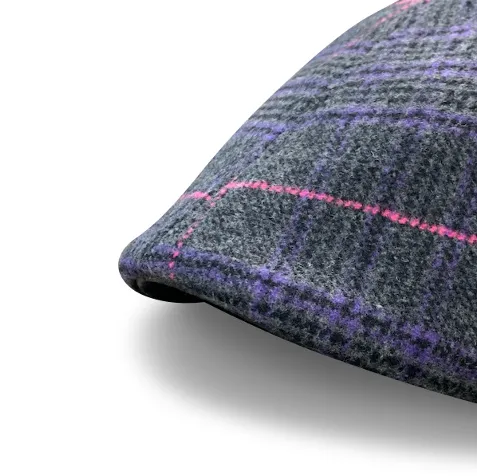 The Sunday Boston Scally Cap - Purple Plaid