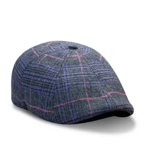 The Sunday Boston Scally Cap - Purple Plaid