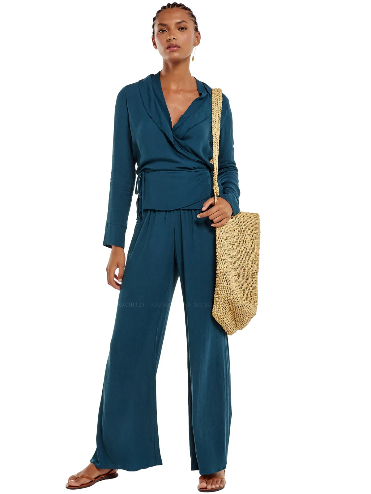 Tissa Long Sleeve Blouse-Daniela Pants ::RET