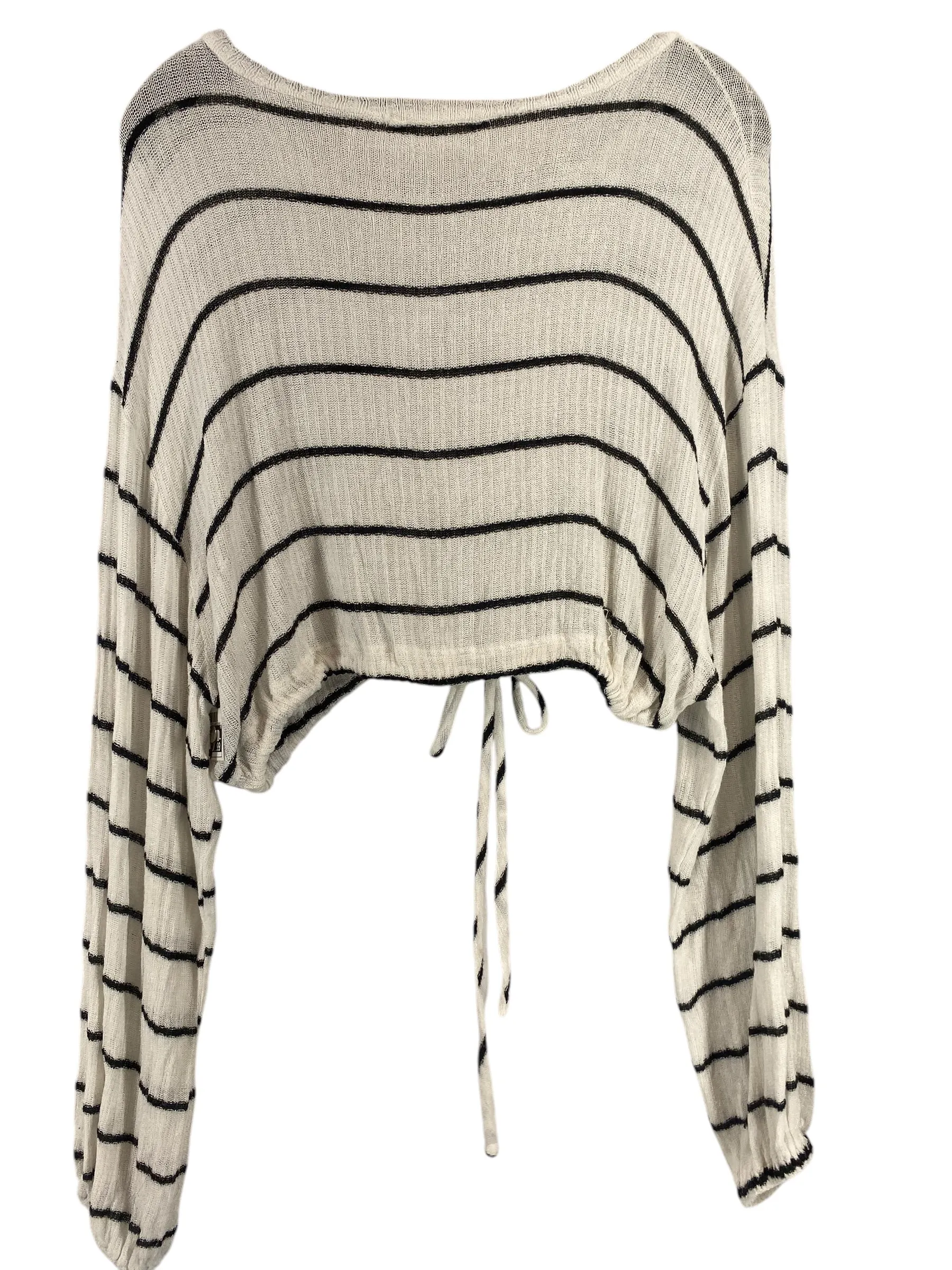 Top Long Sleeve By Clothes Mentor In Striped Pattern, Size: S