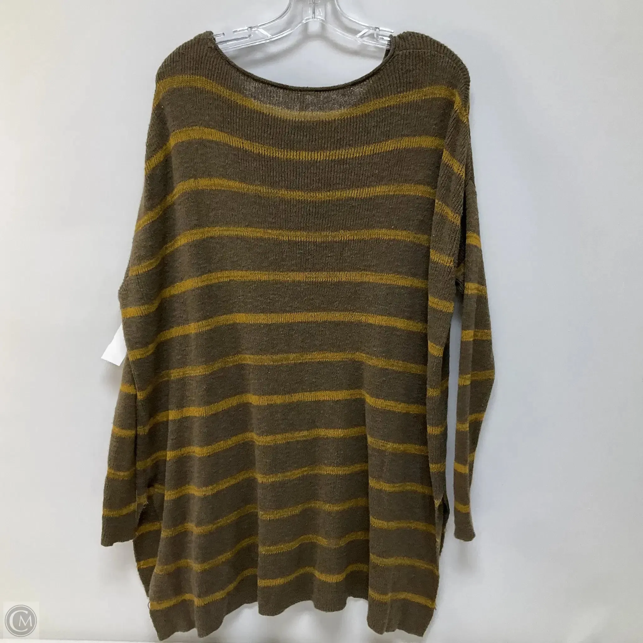 Top Long Sleeve By Free People In Striped Pattern, Size: S