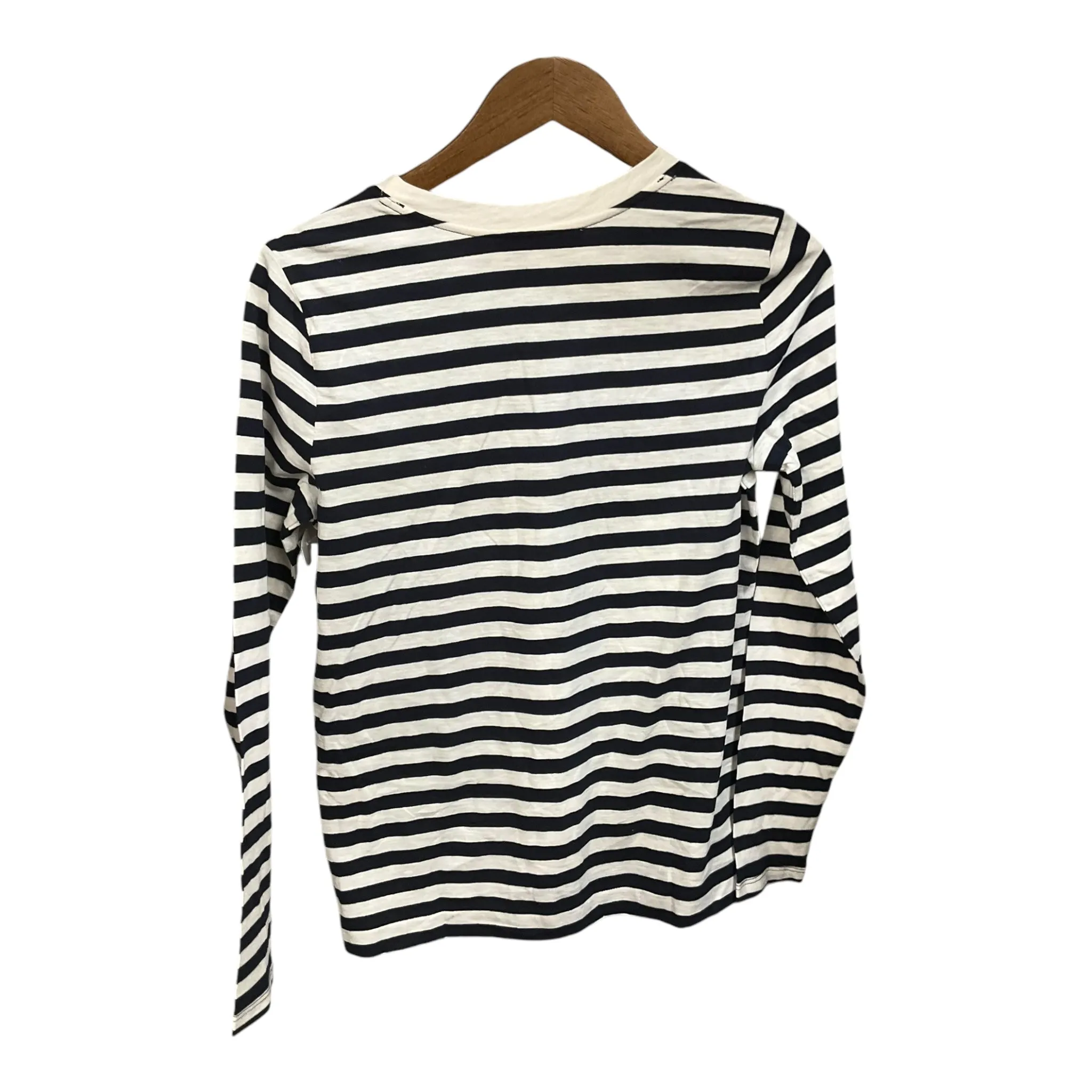Top Long Sleeve By Loft In Striped Pattern, Size: S