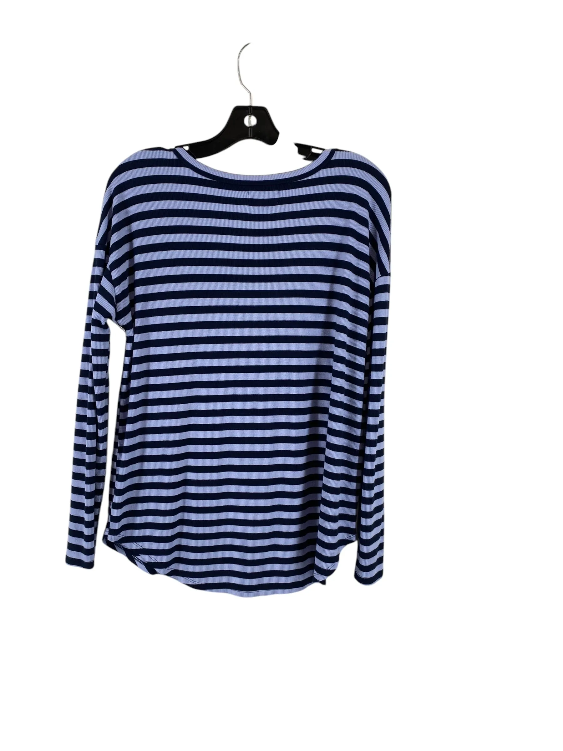 Top Long Sleeve By Lou And Grey In Striped Pattern, Size: M