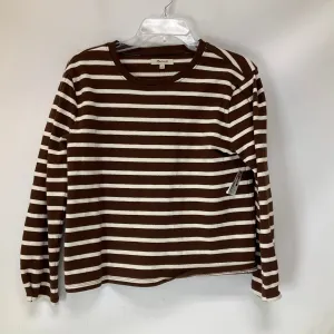 Top Long Sleeve By Madewell In Striped Pattern, Size: Xs