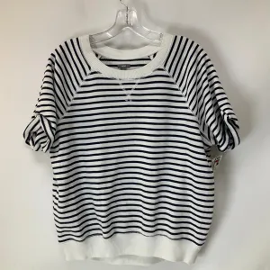 Top Short Sleeve By Aerie In Striped Pattern, Size: M