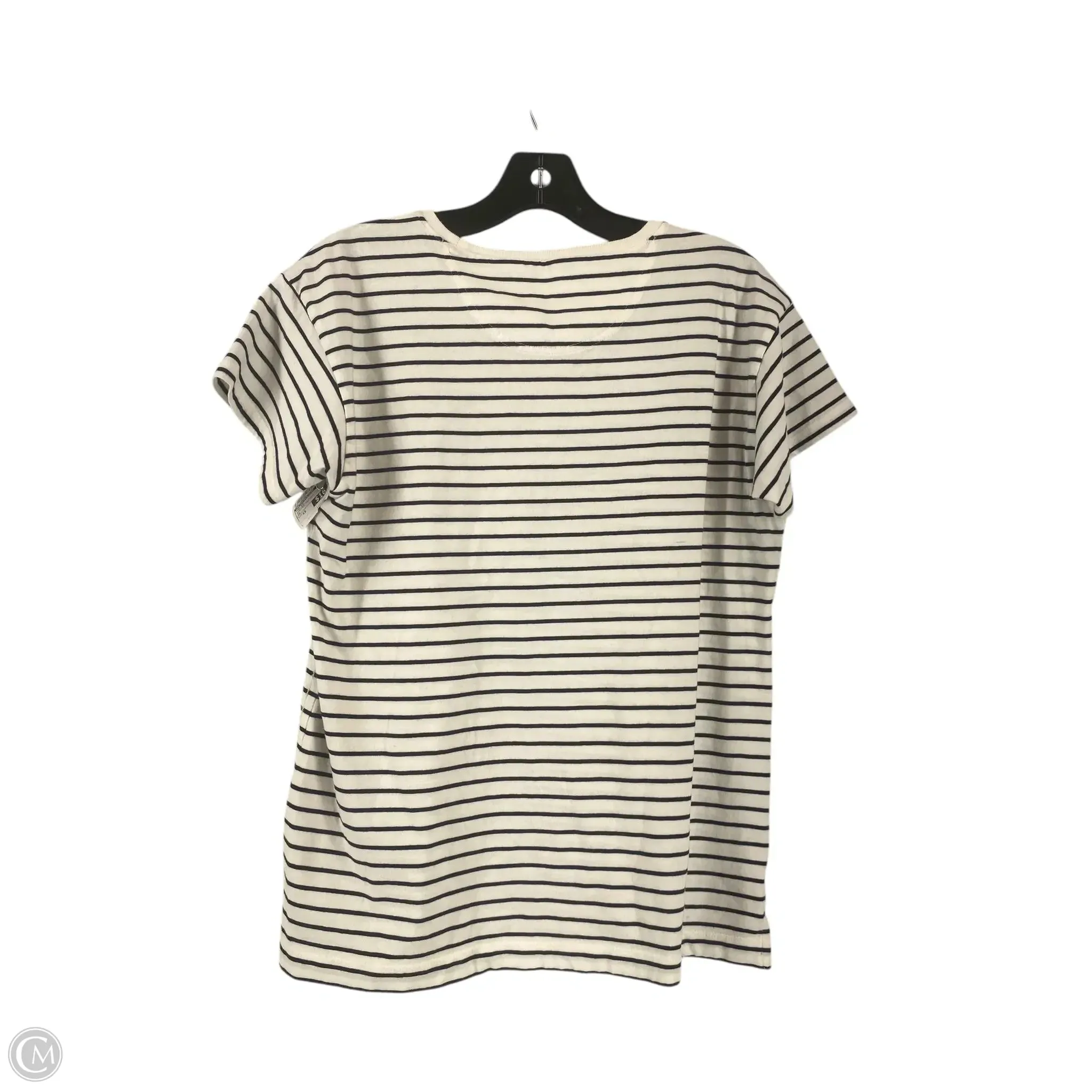 Top Short Sleeve By Anthropologie In Striped Pattern, Size: Xs