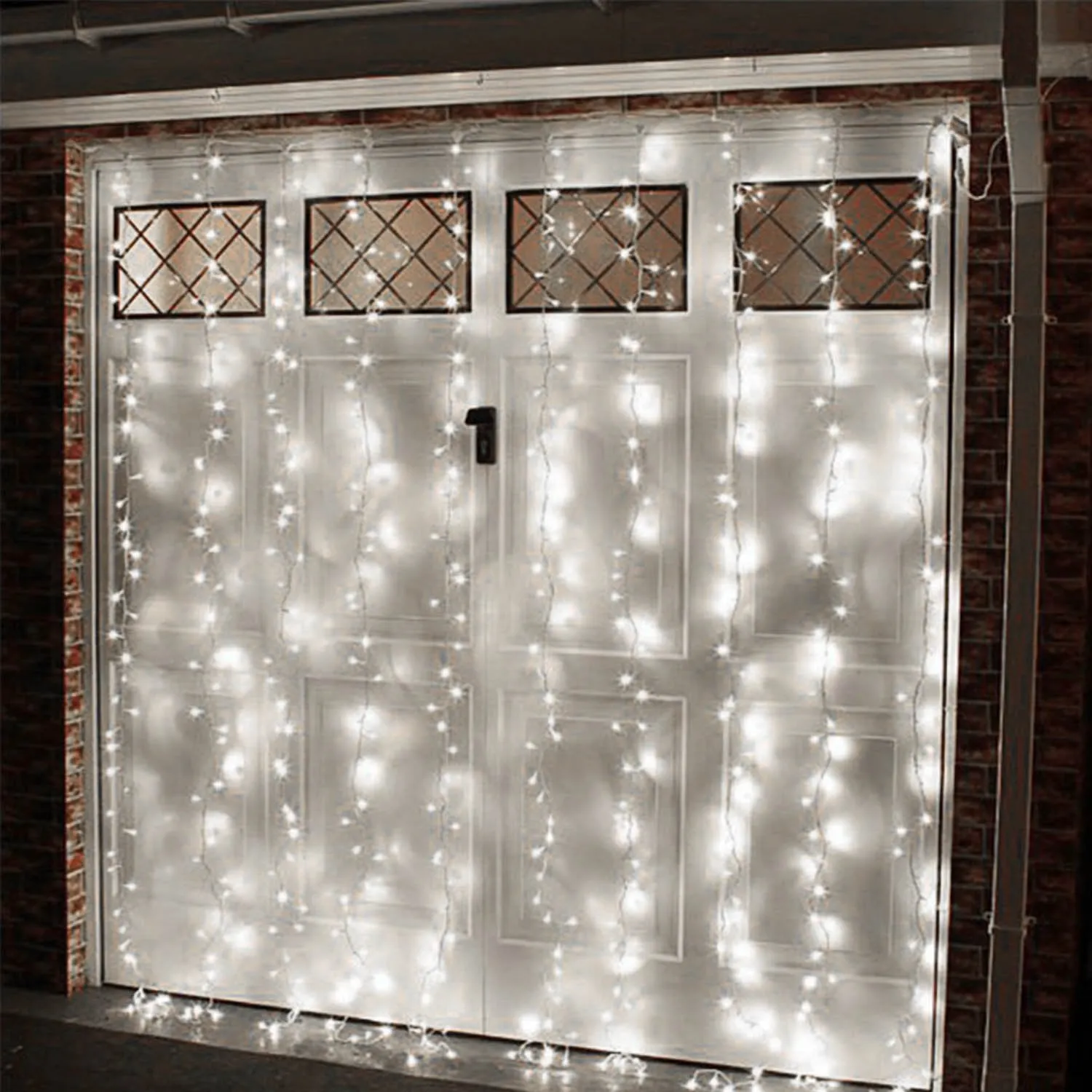 TORCHSTAR 9.8FT × 9.8FT Window Curtain Light, Extendable String Light Kit, 6000K Pure White, 8 Modes Fairy Lights for Party, Wedding, Restaurant, Festival, Hotel, Bar, Home, Patio, Garden