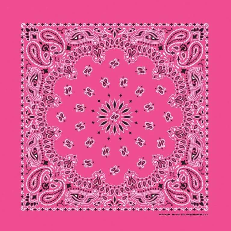 Traditional Paisley Bandanas in 24 Colors