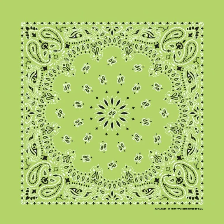Traditional Paisley Bandanas in 24 Colors