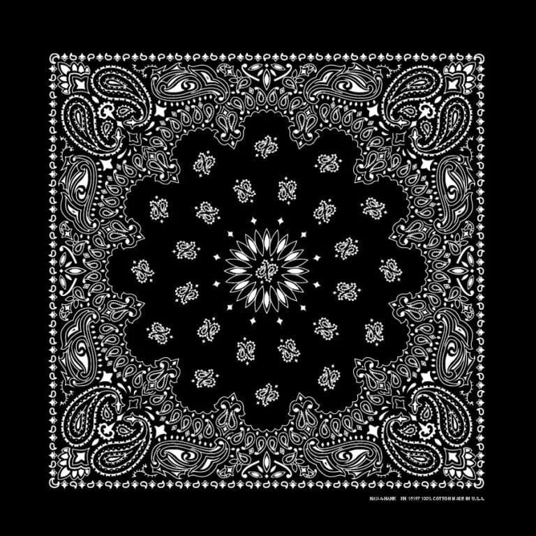 Traditional Paisley Bandanas in 24 Colors