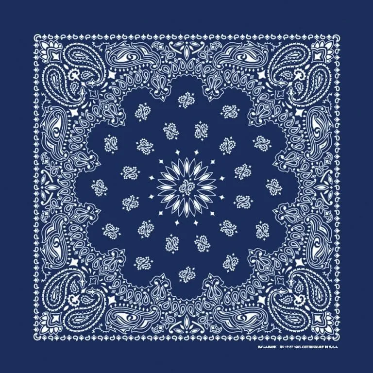 Traditional Paisley Bandanas in 24 Colors