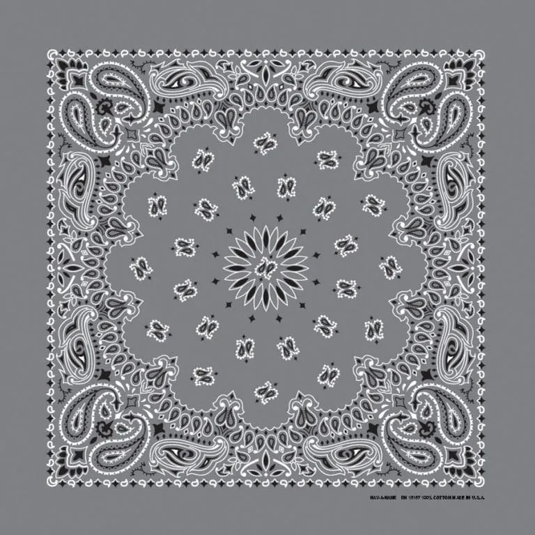 Traditional Paisley Bandanas in 24 Colors