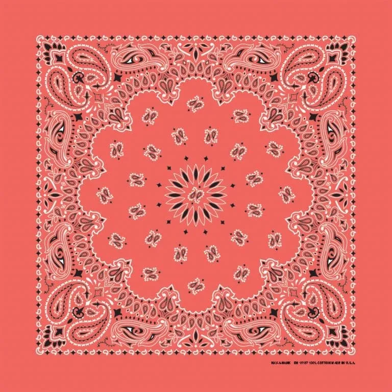 Traditional Paisley Bandanas in 24 Colors