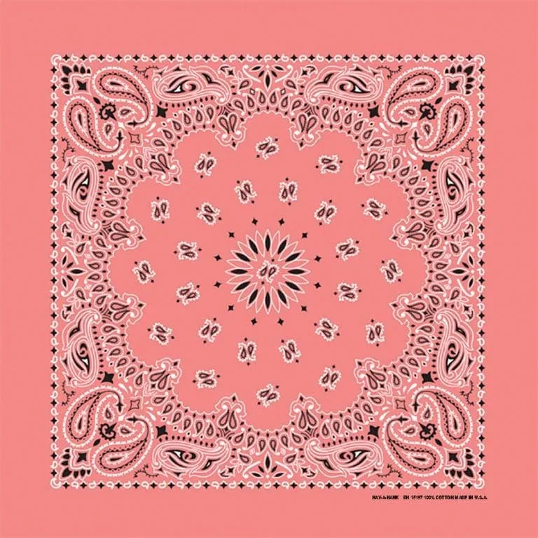Traditional Paisley Bandanas in 24 Colors