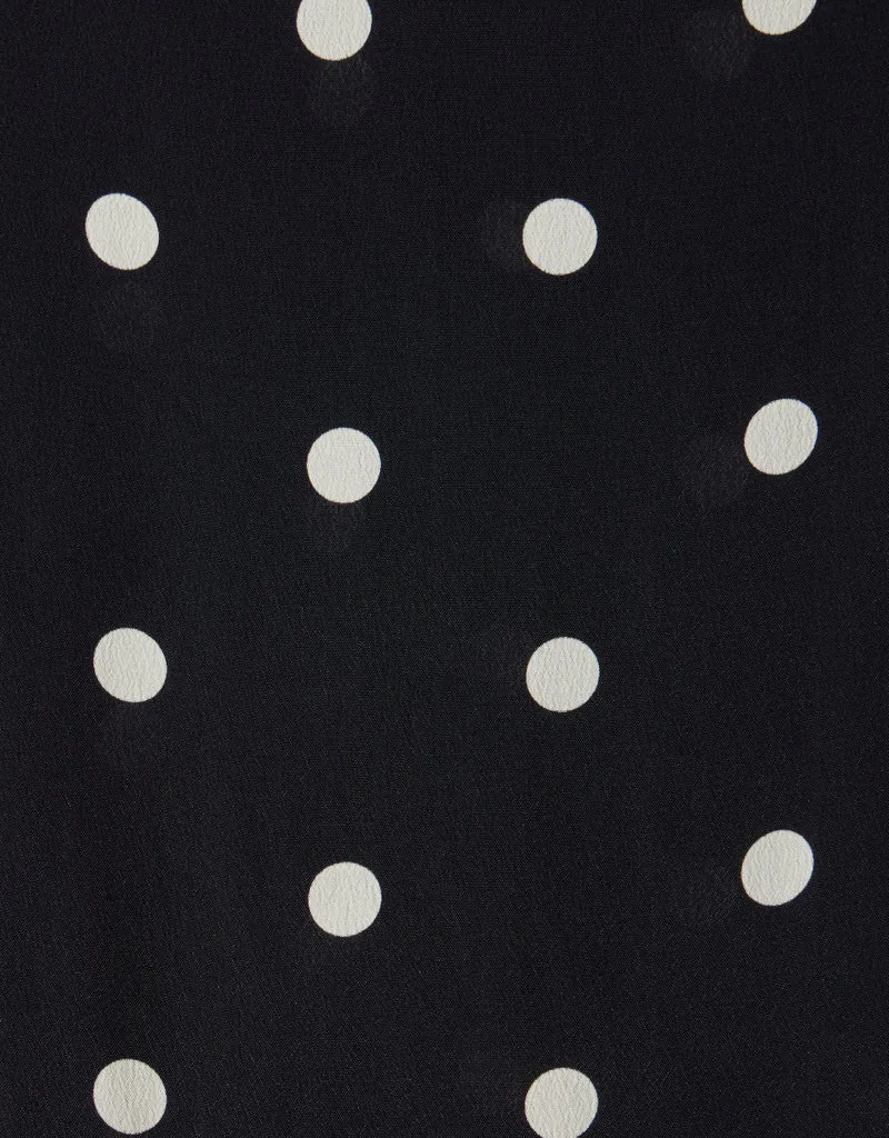 Trovata Demi Skirt in Black Polka Dots