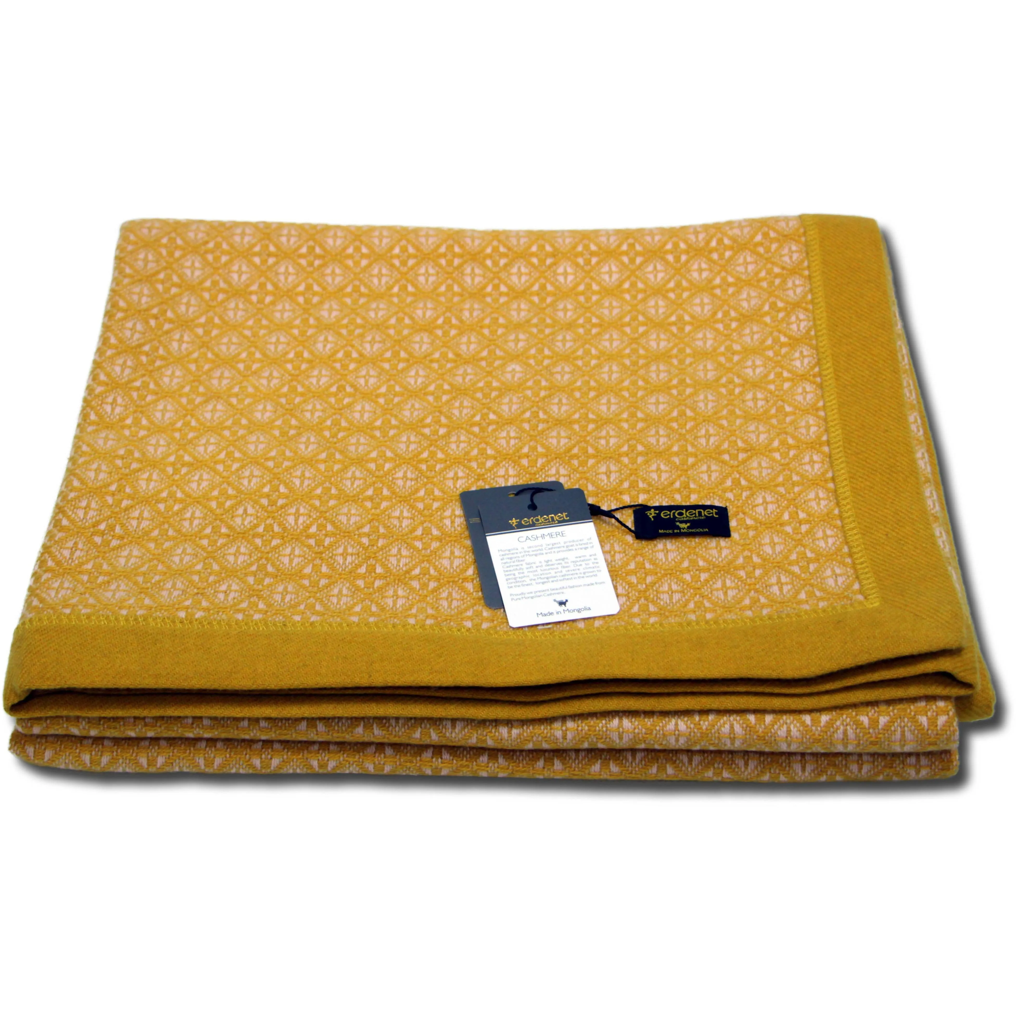 Two Tone Diamond Throw with Gusset Border