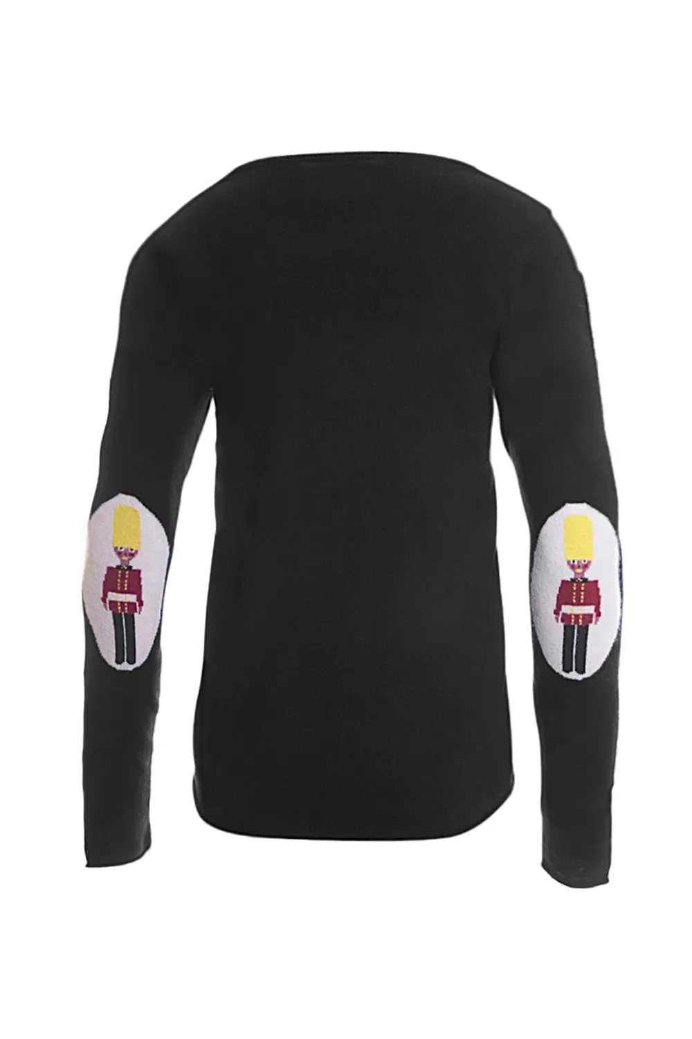 Unisex Cashmere Jumper with Guard Elbow Patches