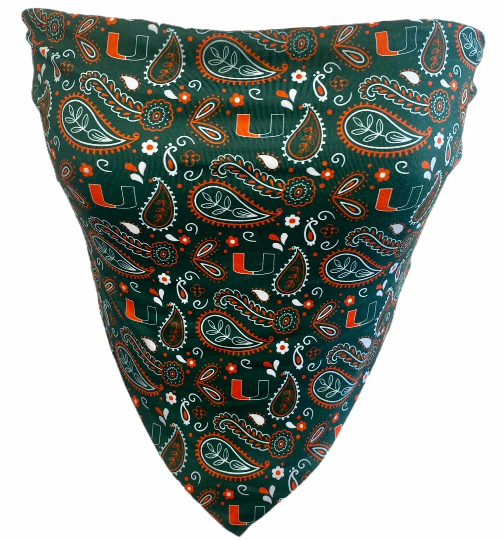 University of Miami Pattern Bandana Top