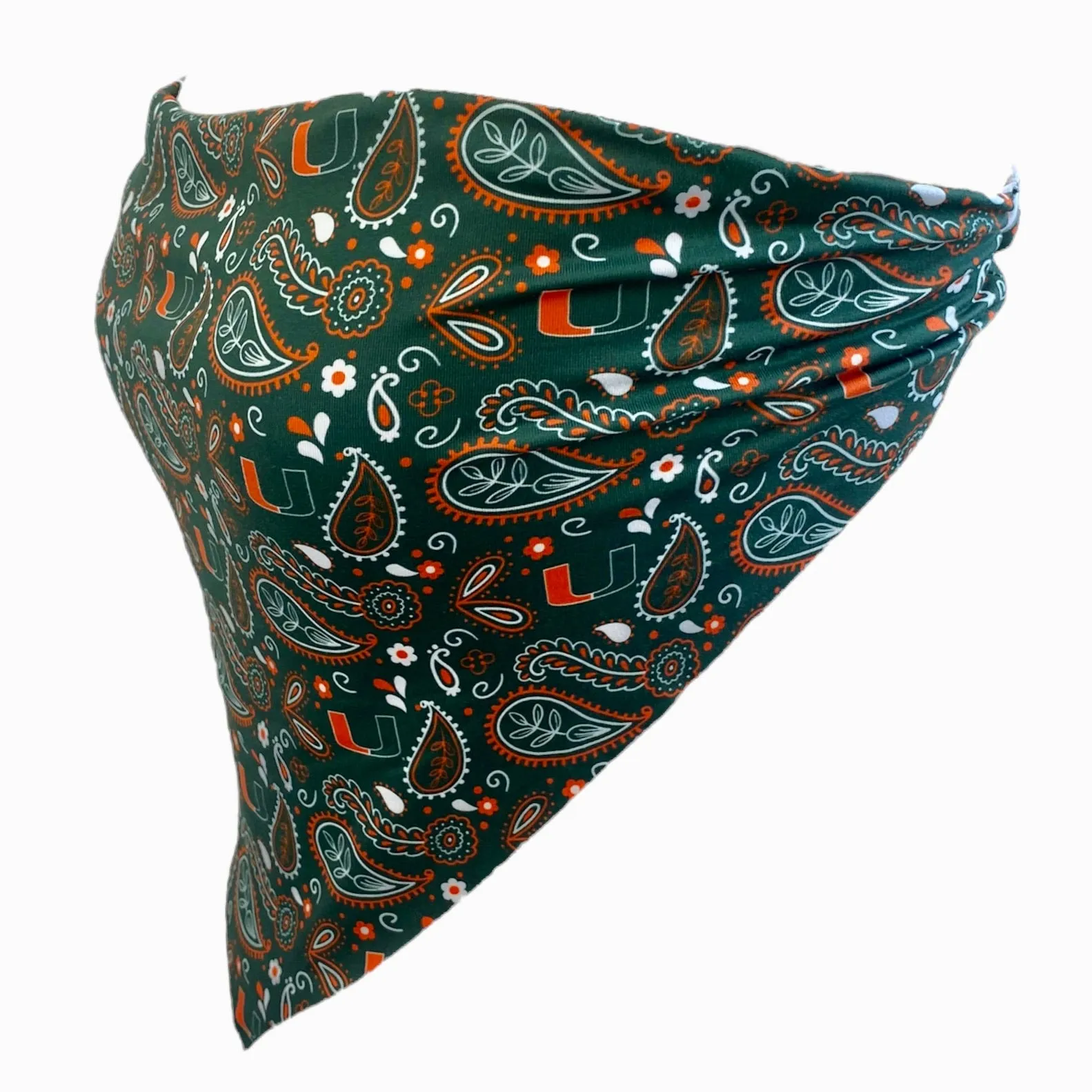 University of Miami Pattern Bandana Top